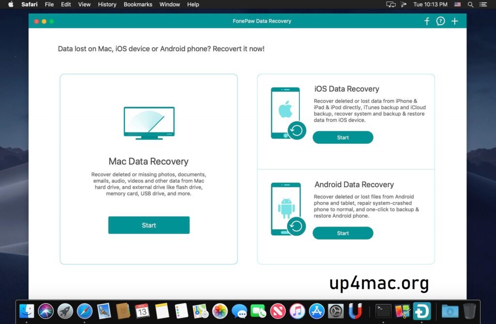 FonePaw Data Recovery 5.1.0 for MacOS Download