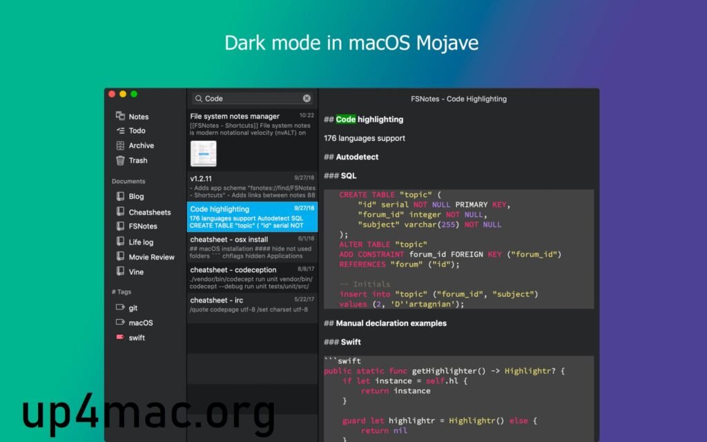 FSNotes 7.0.0 for MacOS