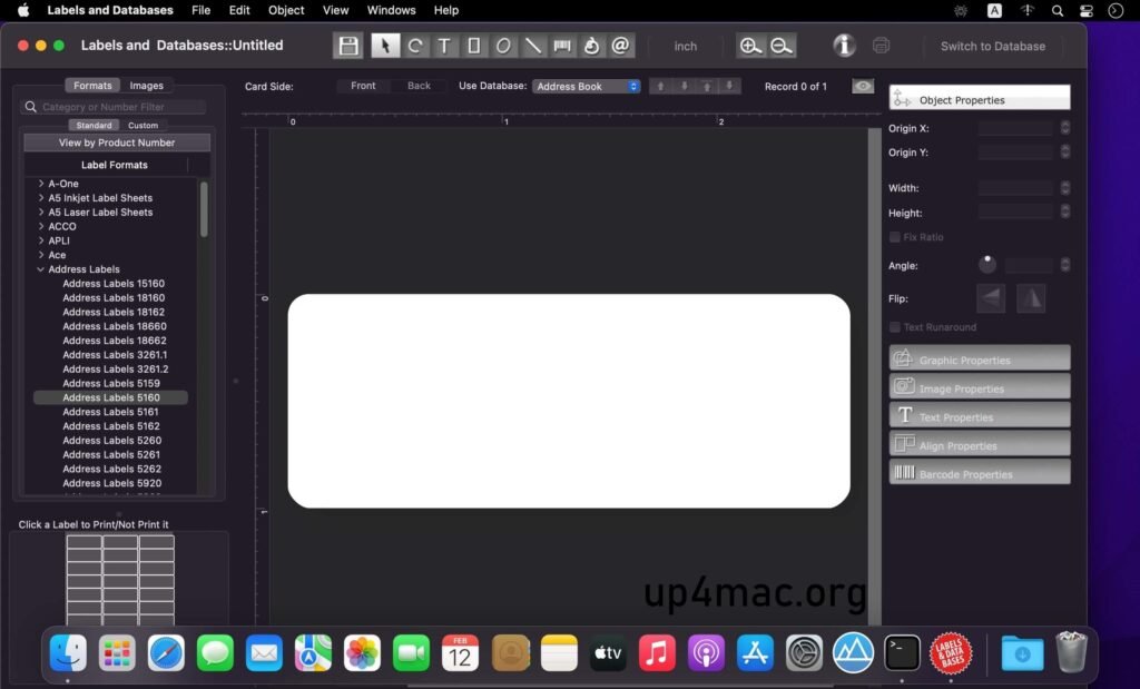 Labels and Databases for Mac Download